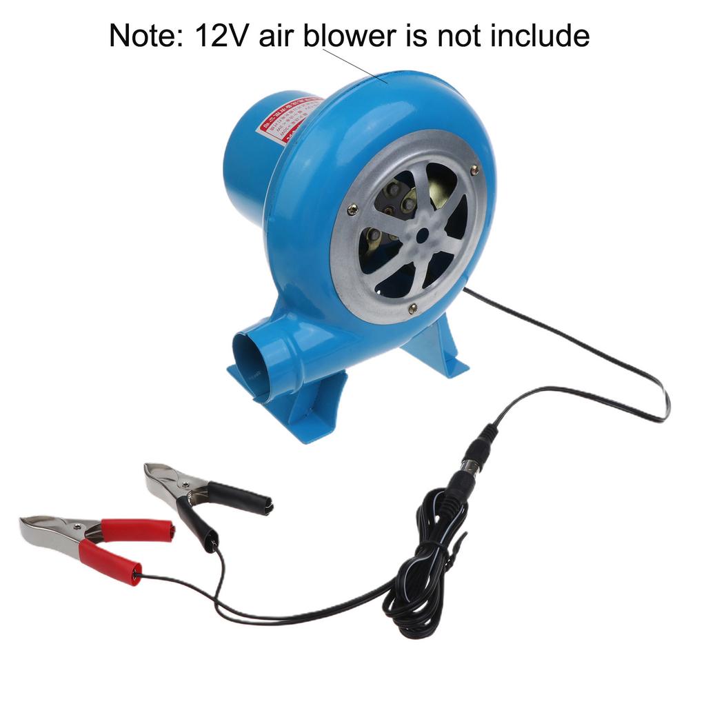 Battery Clamps Extension Cord 12V Battery Alligators Clips Power Supply Cable for Electric Air Blower