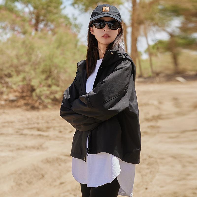 Windproof hooded jacket women's winter new small loose cotton-padded coat high-end casual top jacket