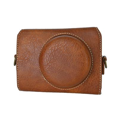 ZV1F PU Leder Kameratasche Für Sony ZV1F ZV-1F Vollkörper Tasche Hülle Mit Riemen
