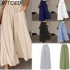 Women's Fashion Casual Solid Color Print Pants & Capris
