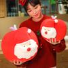 Plush Doll Santa Claus Decorative Cushion Christmas Kid Gifts Decor Home