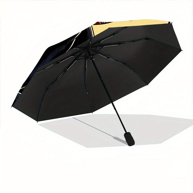 1pc Egyptian Cat Auto Open/close, All-Season Portable Folding Umbrella for Women & Men, Travel, Everyday, Formal Events - Compact Luxury Parasol, Outd