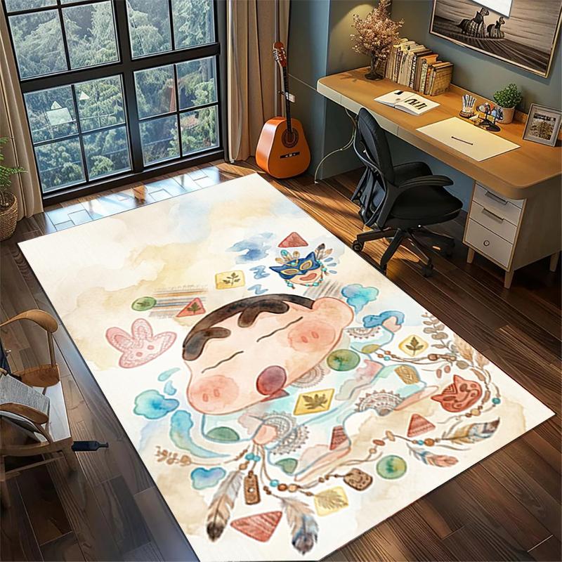

Crayon Shin-chan Large Area Rug Non Slip Washable Floor Mat for Bedroom Gamer Room Home Decor 60x90cm