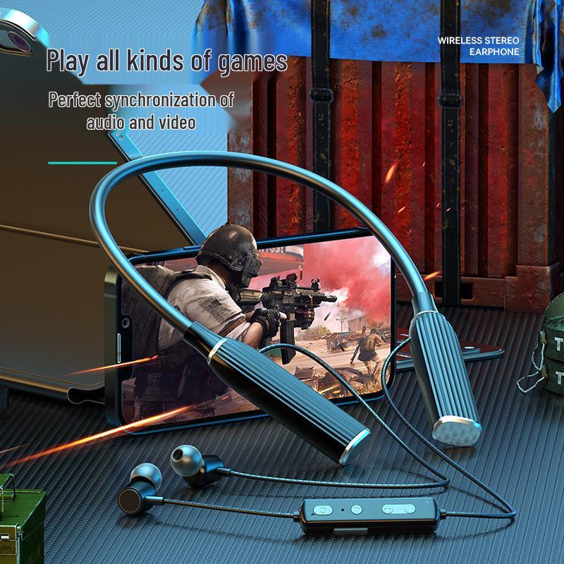 2025 K1689 Neckband Bluetooth 5.3 Earphones: Wireless In-Ear Stereo Sound for Running & Sports
