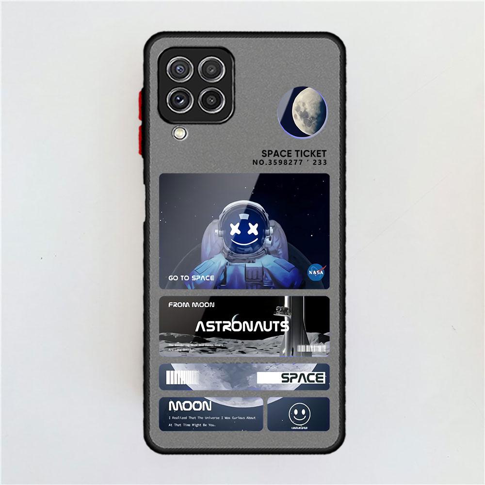 Милый матовый чехол Astronaut Planet для Samsung Galaxy A52 A12 A51 A32 A21s A71 A32 5G A12 A22 A53 A70 A50 A30 Жесткий чехол для телефона Samsung A73 5G