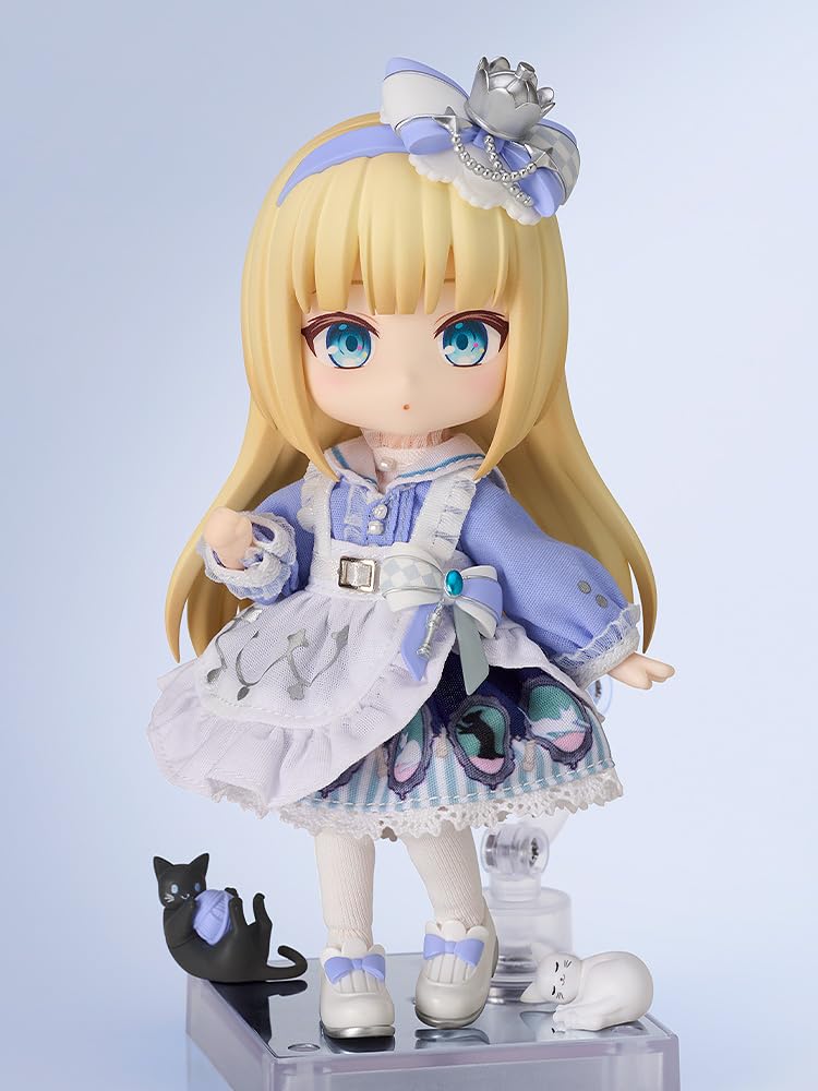 GOOD SMILE COMPANY Nendoroid Doll Alice Through the Looking Glass and Plastic Painted Movable Figure Non-scale Fabric, Magnet,