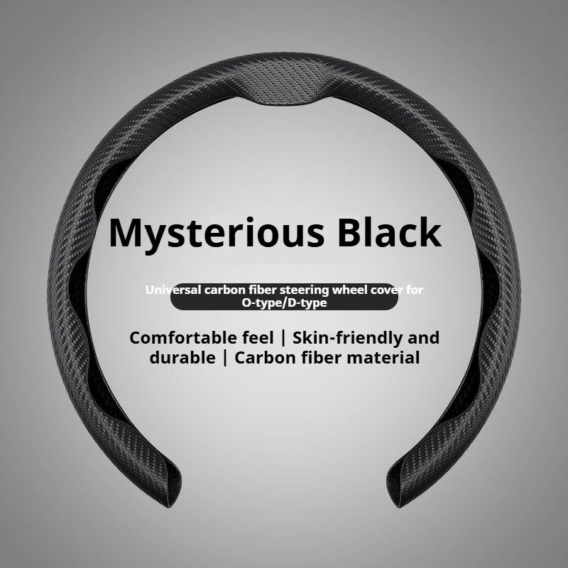 For Citroen C1 C2 C3 C4 C5 C6 VTS Xsara C-Crosser Berlingo Jumpy Carbon Fiber Non-slip Car Steering Wheel Cover Auto Accessories