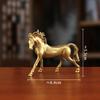 Creative Brass Small Retro Horse Shape Ornament, Micro Landscape Tea Pet Indoor Desktop Decoration Metal Crafts Accessories, 1Pc