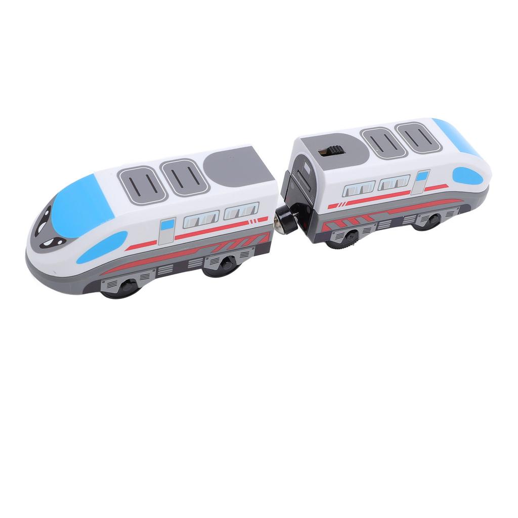 2pcs High Speed Locomotive Toys Battery Operated Automatic Train Toy Set for Boys Girls