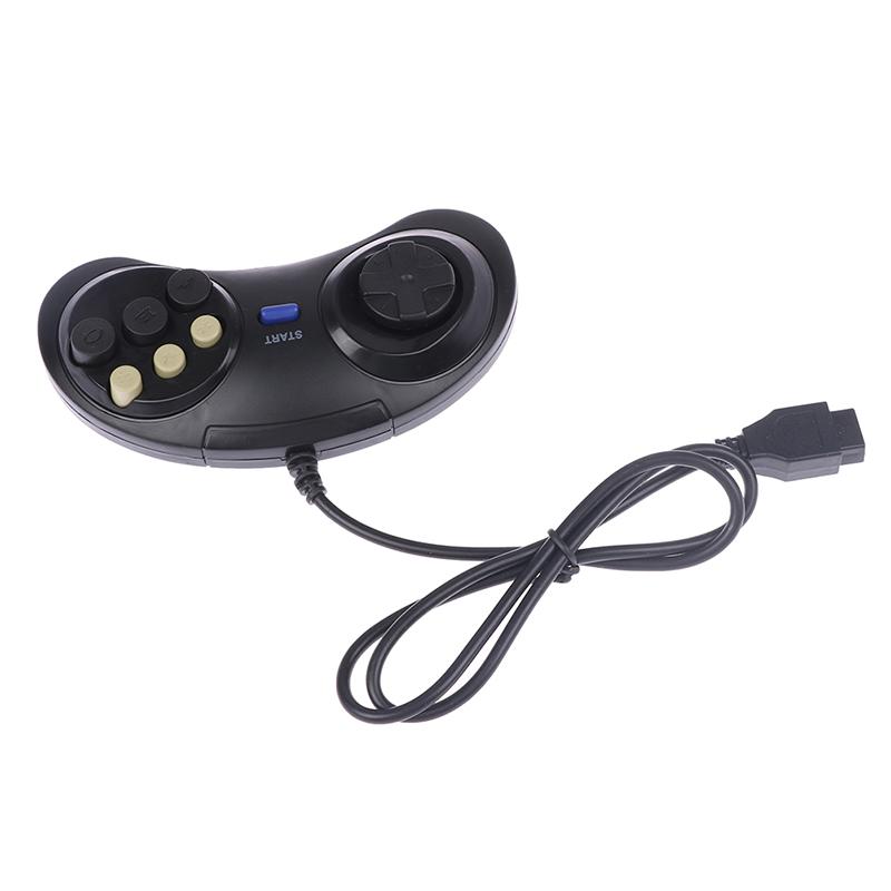 Classic Wired 6 Buttons Joypad Handle Game Controller For Sega Md2 Mega Drive