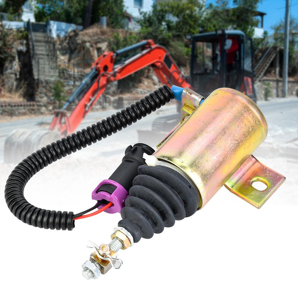 12V Fuel Shut Off Stop Solenoid Valve XHF 1121 E483310000093 Fit for Foton 483 Diesel
