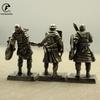 Metal Copper European Medieval Legionnaire Shield Soldiers Model Figurines Miniatures Desktop Game Decorations Toy Ornament Gift