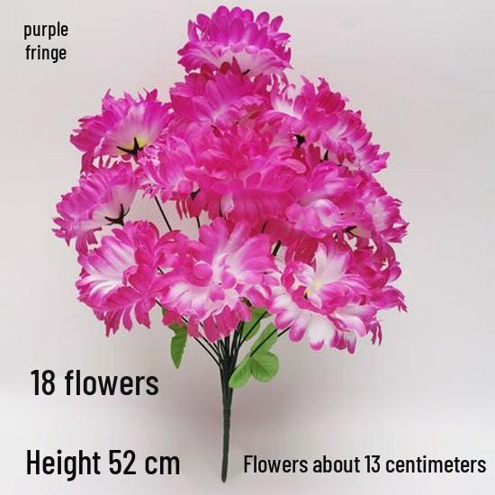 Chrysanthemum Silk Flowers for Qingming Festival Grave Offerings