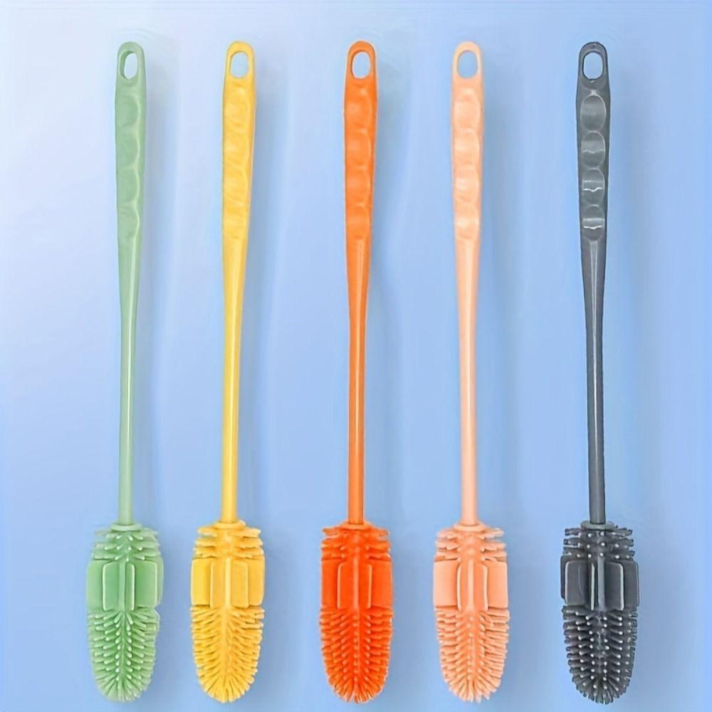 

Multipurpose Cup Brush Silicone Cup Scrubber Cleaning Supplies Glass Cleaner Tea Cup сірий