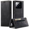 For Xiaomi 14 Wallet Case AUTSPACE A01 Leather Stand Cover with RFID Blocking Card Holder