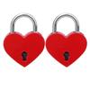 2pcs 30x39mm Mini Padlock Colorful Exquisite Love Lock Padlock  Handbag Decoration