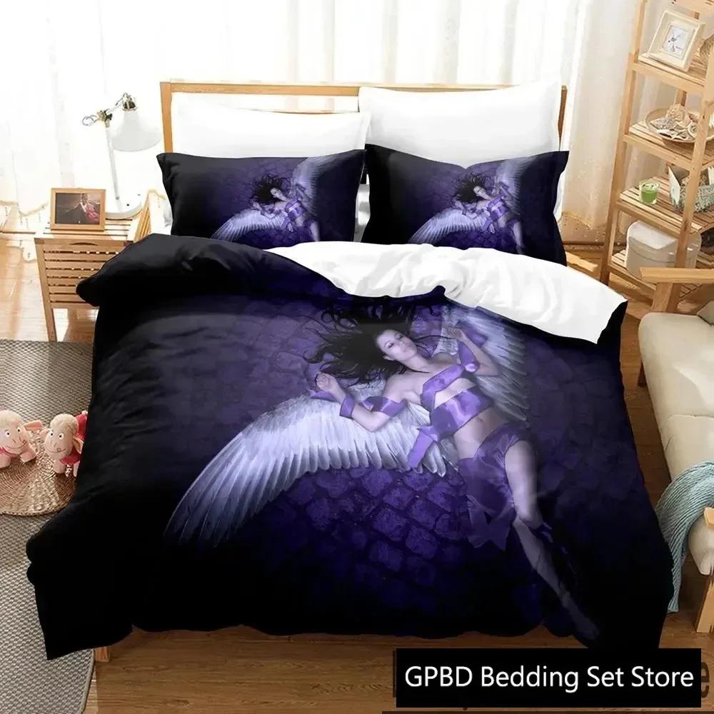 3D Print Guardian Angel Comfortable Duvet Quilt Cover Pillowcase Bedding Set Children Bedroom Decoration Home Textile