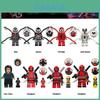Tv6203 Dětské stavebnice Hračka Jedovaté sérum Deadpool Mini figurka Taška Balení