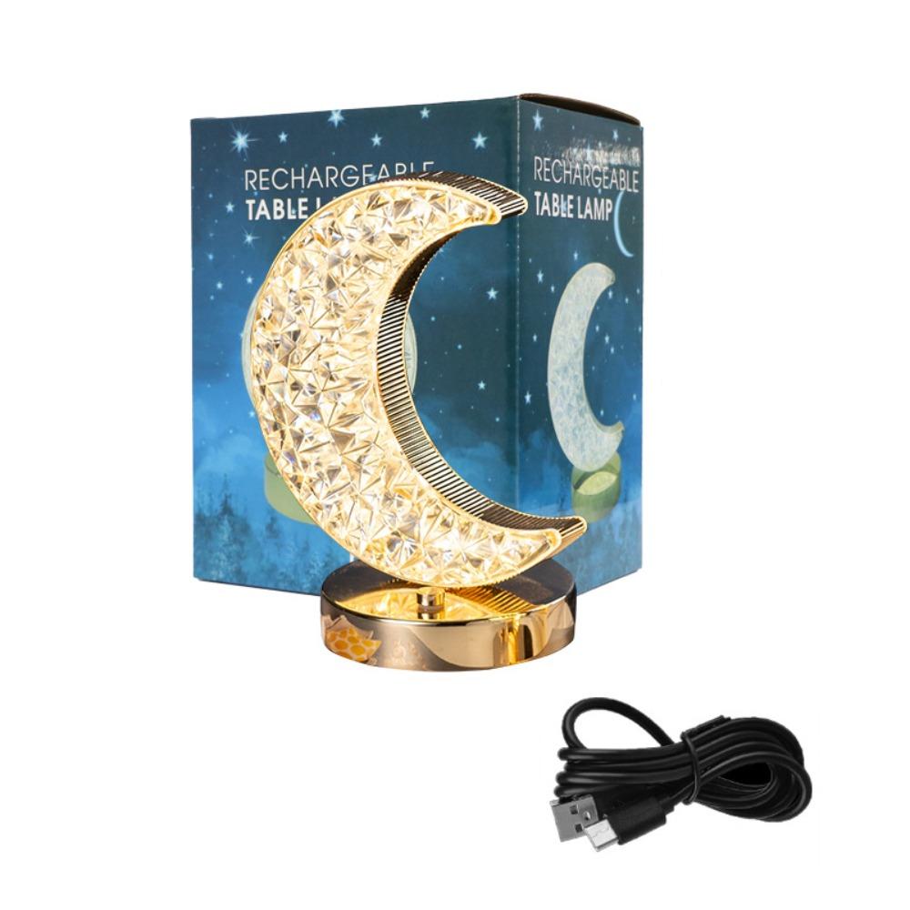 

Metal LED Lights Acrylic Desk Lamp New Star Moon Light Bedroom Style 1
