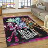 Cartoon Monster High Draculaura Vampire Rug Carpet for Living Room Bedroom Home Decor,Non-slip Decoration for Sofa Doormat Gift