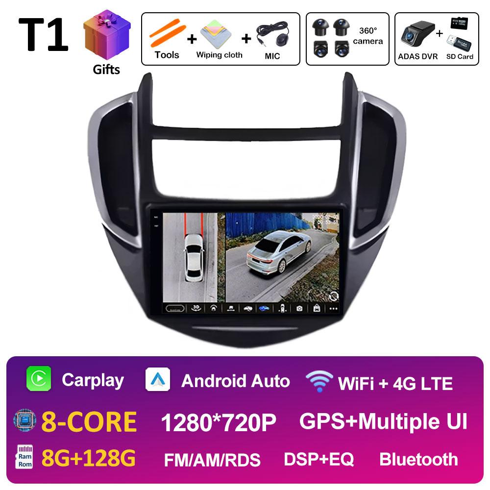 Wireless Carplay pentru Chevrolet Trax 2014 2015 2016 Radio Player Bluetooth DSP Stereo Android Auto 2.5D Ecran tactil Unitate principală 4G