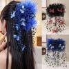 Mesh Flower Claw Clip Tassel Shark Clip New Hair Clip  for Girls