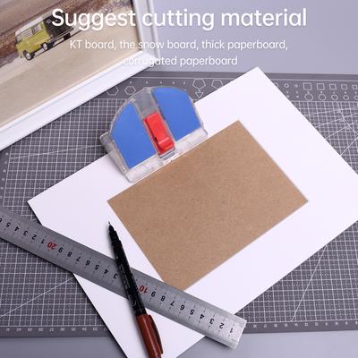 KW triO Paper Cutter Desktop Paper Trimmer Support 45 Degrees  Inclined Surface or a 90 Degrees  Flat Surface Safety