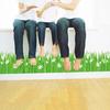 Gras Schmetterling Blumen Fußleiste Sockelleiste PVC Wandaufkleber Zimmer Kinderzimmer Dekor