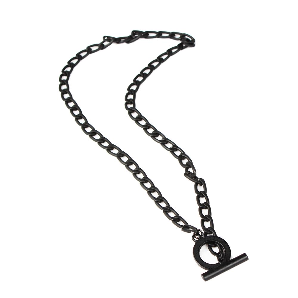 Rush Off WomenThe Ring Black Chain Necklace/ Black Ring Chain Necklace