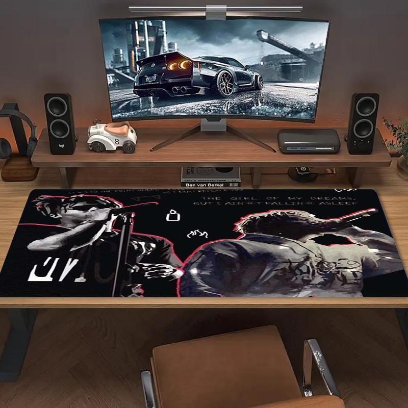 999 rapper Color Mouse Pad Large Gaming Table Cushion Non-slip Laptop Tablet Big Mousepad XXL Mat Mini PC Playmat With Lock edge