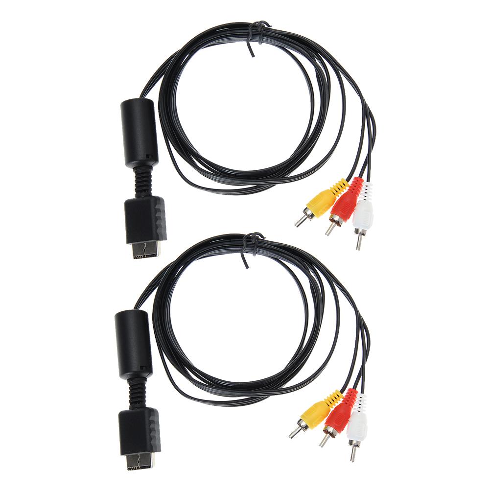 1.8m Audio Video HDTV Component AV Cable to RCA For PS2 / PS3 / PS3 Slim HD Multi Out Composite RCA Cable for Sony Playstation 3
