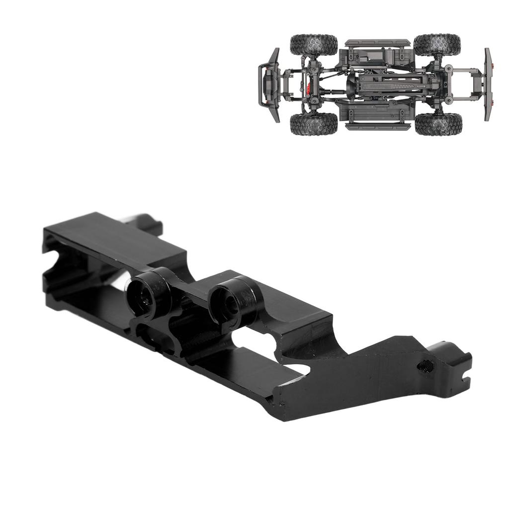 Differential Lock Servo Mount Bracket Aluminum Alloy RC Steering Servo Mount and Screws for 1/10 RC Car Black