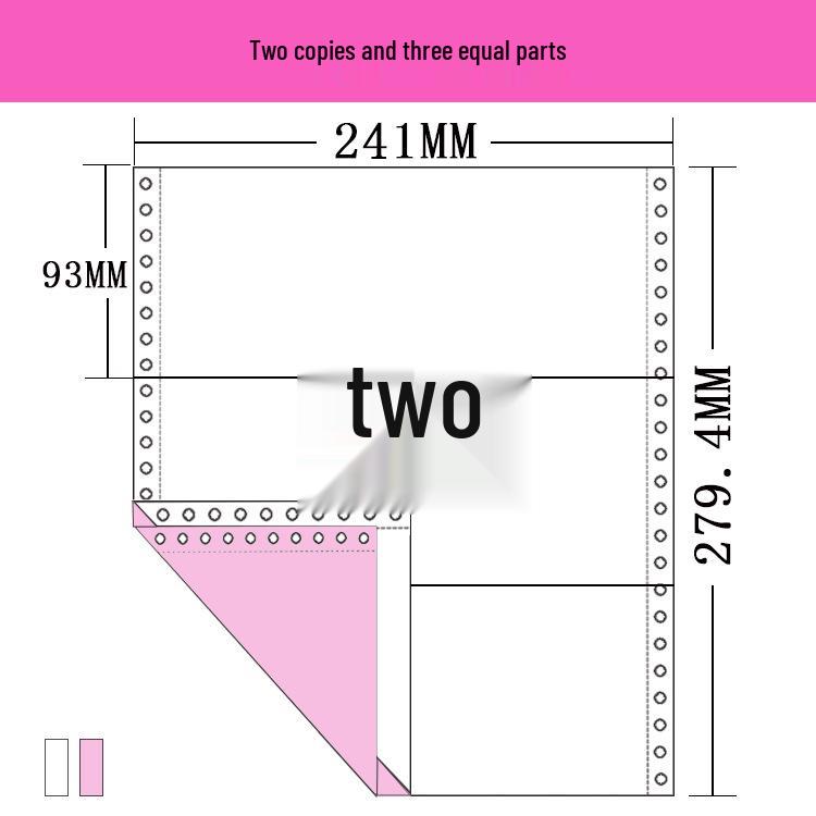 Multilayer Dot Matrix Printer Paper: Two-Part to Six-Part, Two-Up, Three-Up