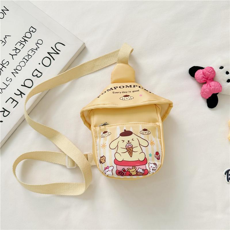 

Adorable Cartoon Kids Chest Bag 2024 Spring New Canvas Crossbody For Boys And Girls Pudding Dog