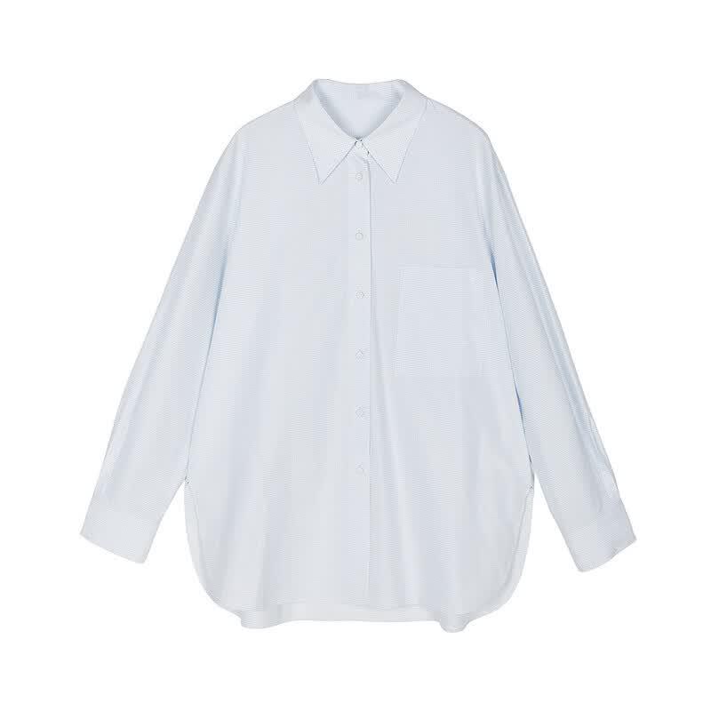 LESS Autumn 2026 Straight Loose Long Sleeve Shirt