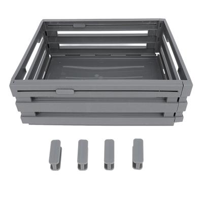 Retractable Storage Box PP Stackable Sundries Storage Bin Pantry Organizer Container Box for