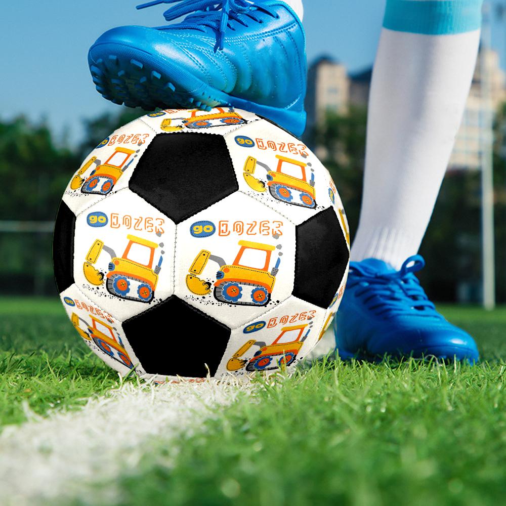 Excavator Theme Size 5 Soccer Ball, Suitable for Both Indoor and Outdoor Matches, a Gift Suitable for Everyone.