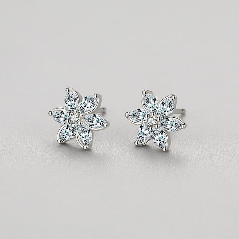 Tancise 925 Sterling Silver Zircon Earrings Drop Earrings For Women Wedding Party Gifts