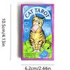 Cat Tarot Cards 78 Cute Cat Design Tarot Cards English Version Spiritual Divination Board Games for Tarot Readers & Cat Lovers