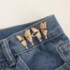 Fashion Butterfly Shaped Jean Waist Tighteners Delicate Detachable Adjustable Pants Waist Buckle Extender Jeans Waist Button