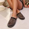 Fashion Women Slippers Summer  New Luxury Brand Slippers Lightweight Round Head Shoes Water Diamond Large Flat Sandals Slides Women