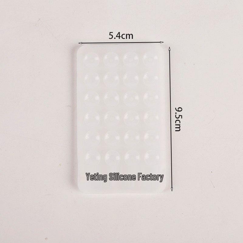 Double-Sided Silicone Mobile Phone Suction Cup Holder with 28/24 Beads for Strong Grip and Decompression
