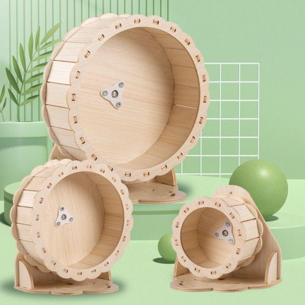 Slient Hamster Exercise Wheel Adjustable Height Rat Race Track Toy  for Exercising