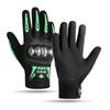 Locomotive gloves men's fitness sports touch screen non-slip outdoor riding protection touch screen stainless steel shell full finger
