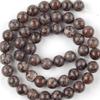 Natural Stone Coffee Jasper Natural Spacer Loose Bead for Jewelry Making DIY Bracelet Accessories ( Pick Size 4 6 8 10 Mm )
