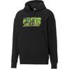 Puma Logo Print Hoodie Men Tops Black 532240-01