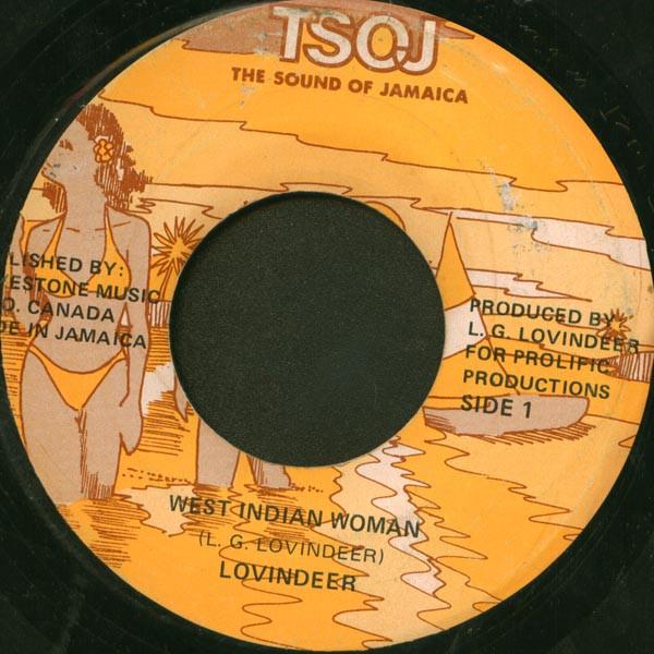

7inch Record LOVINDEER - West Indian Woman / West Indian Man none TSOJ 1988 Jamaica Reggae, Ska & Dub