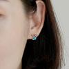 Muse Tulip Turquoise Silver Pink Earrings Tessvp13146S