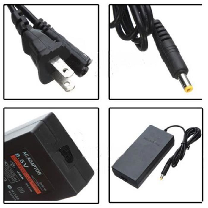 Adaptateur d'alimentation - Sony - PS2 - Cordon de charge - Filaire - Noir