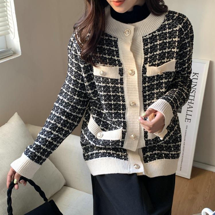 Korean Style CC Cream Sweater Coat for Women - 2021 Autumn/Winter, Loose Mid-Length Knit Cardigan